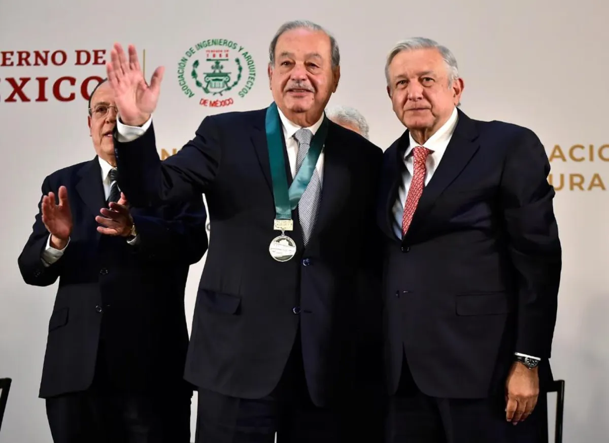AMLO and Carlos Slim